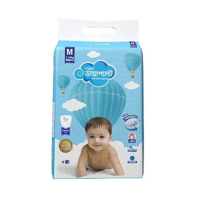 Bashundhara Diapant Baby Diaper M (7-12kg) - 40 pcs