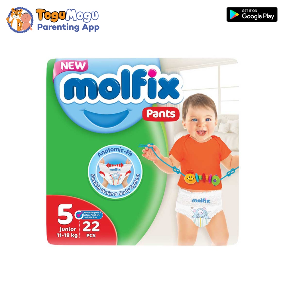 Image 1/2 MOLFIX Pants Diaper TWIN Extra Large 11-18kg 22 pcs