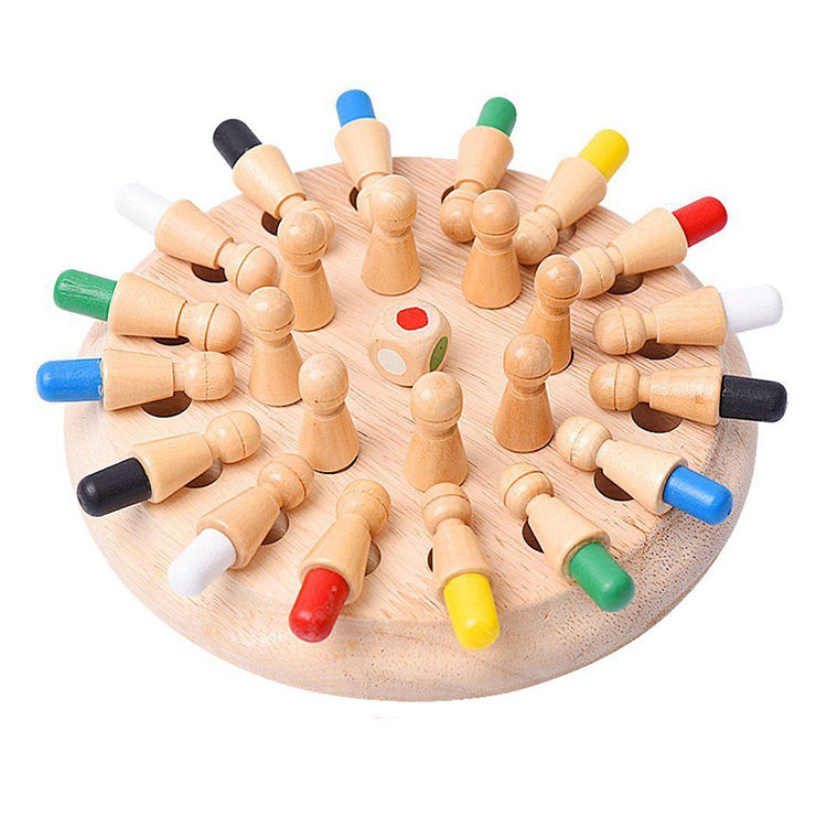 Wooden Memory Chess Game