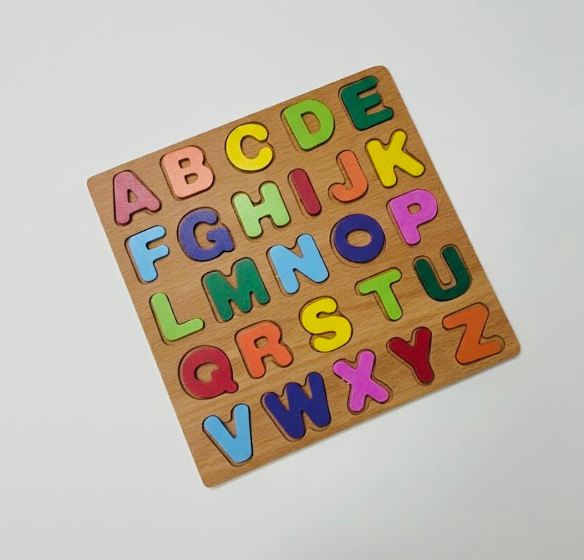 Wooden Capital Alphabet Puzzle (Small)