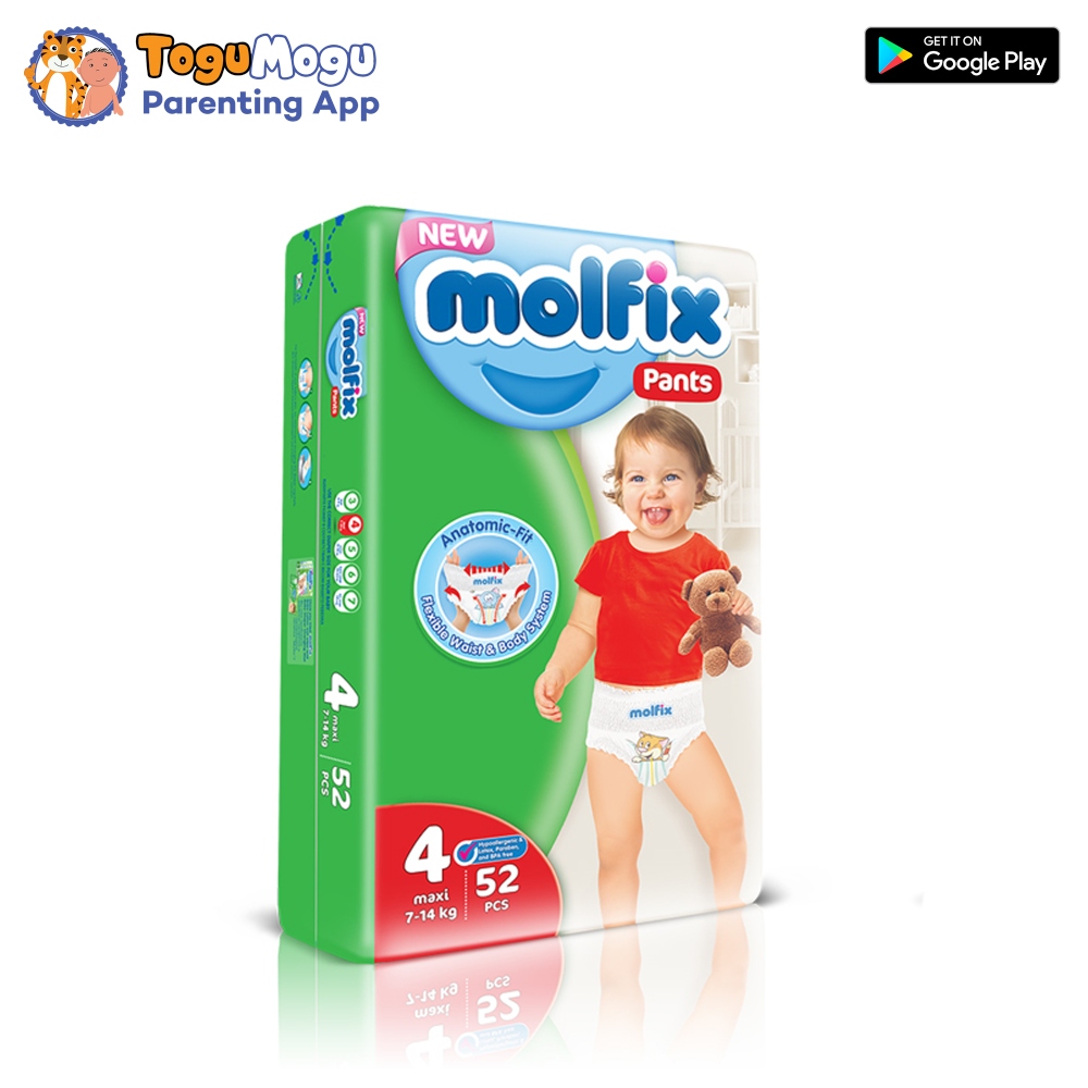Image 1/2 MOLFIX Pants Diaper JUMBO Large 7-14kg 52 pcs