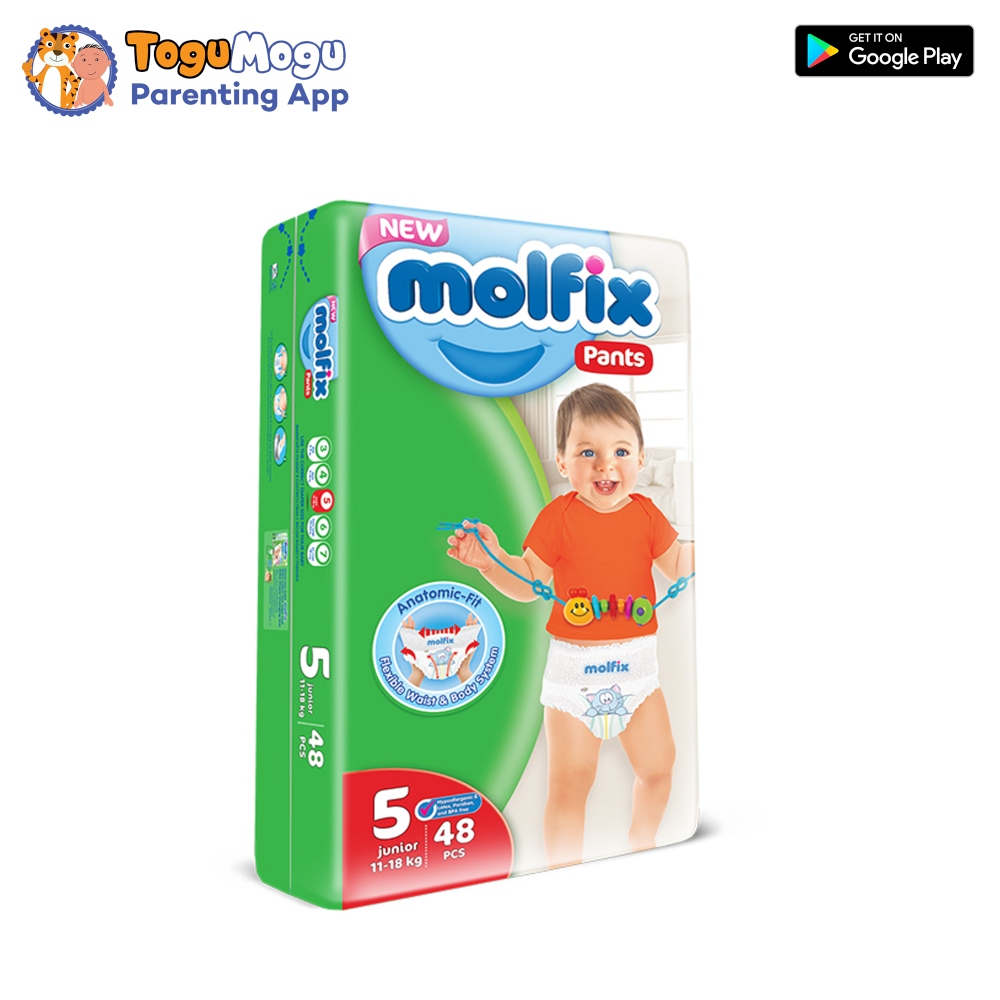 Image 1/2 MOLFIX Pants Diaper JUMBO 12-17kg 48pcs