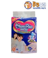 Mamypoko Pants Baby Diaper Extra Absorb XL48 (12-17Kg)