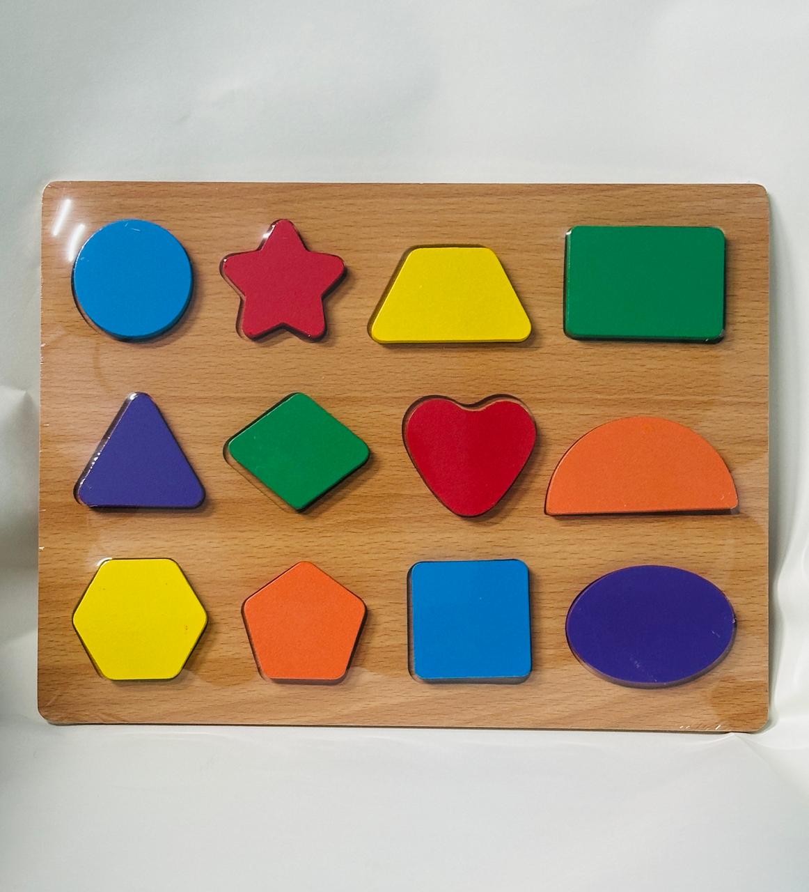 Wooden Shape puzzle (Medium)