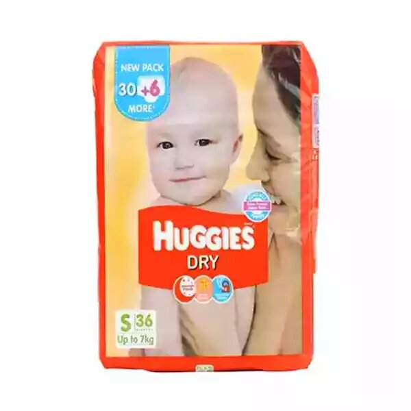 Huggies Baby Diaper Dry Belt S (up to 7 kg) 36s