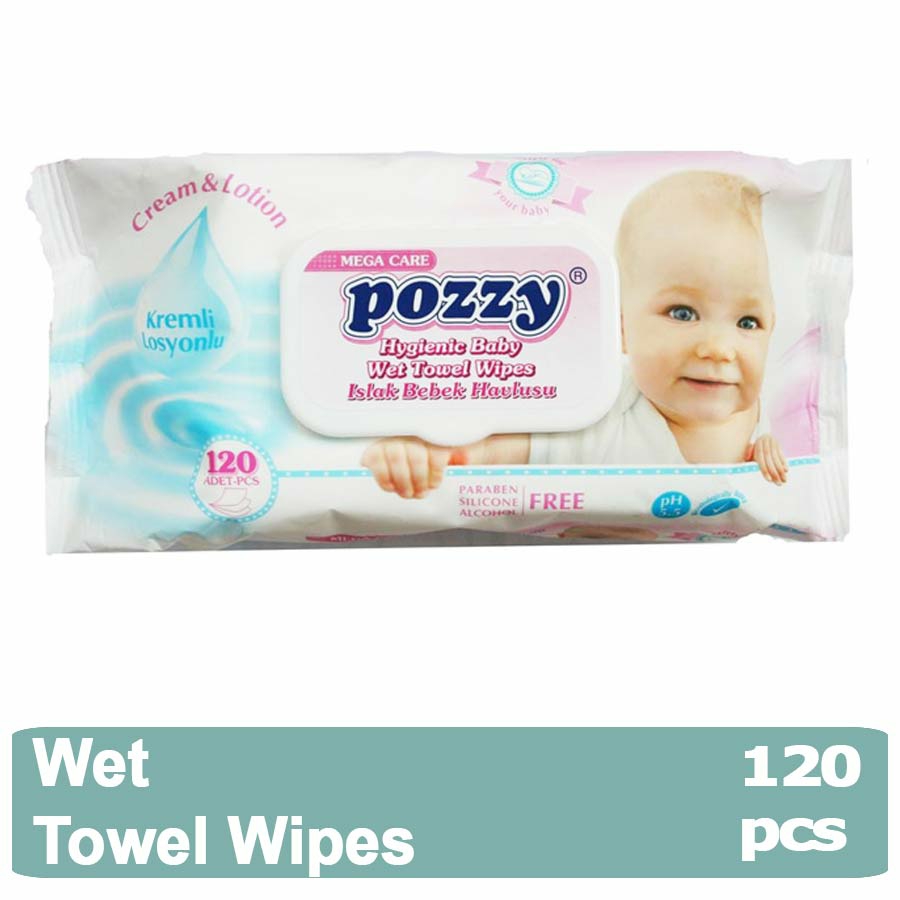 Pozzy Wipes (120 Pcs)