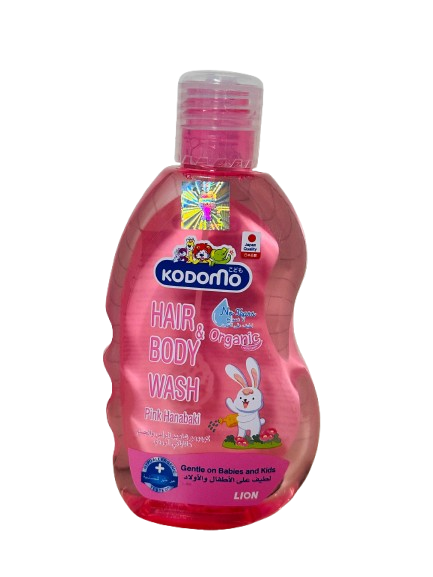 Kodomo Baby Hair & Body Wash 200ml (Pink Hanabaki)