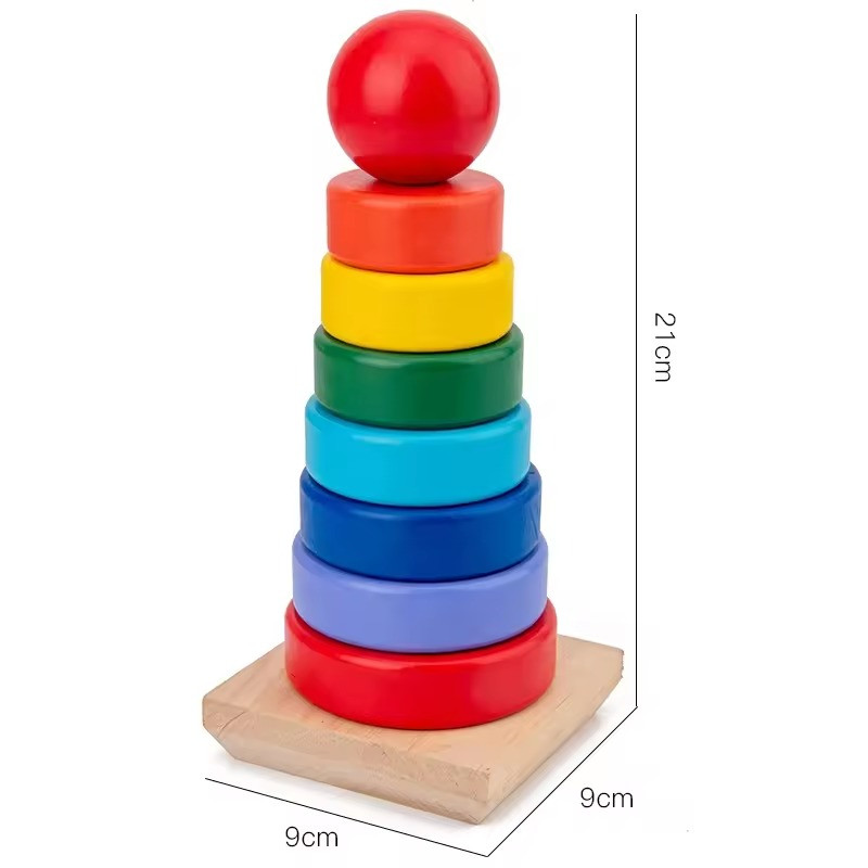 Wooden Rainbow Tower
