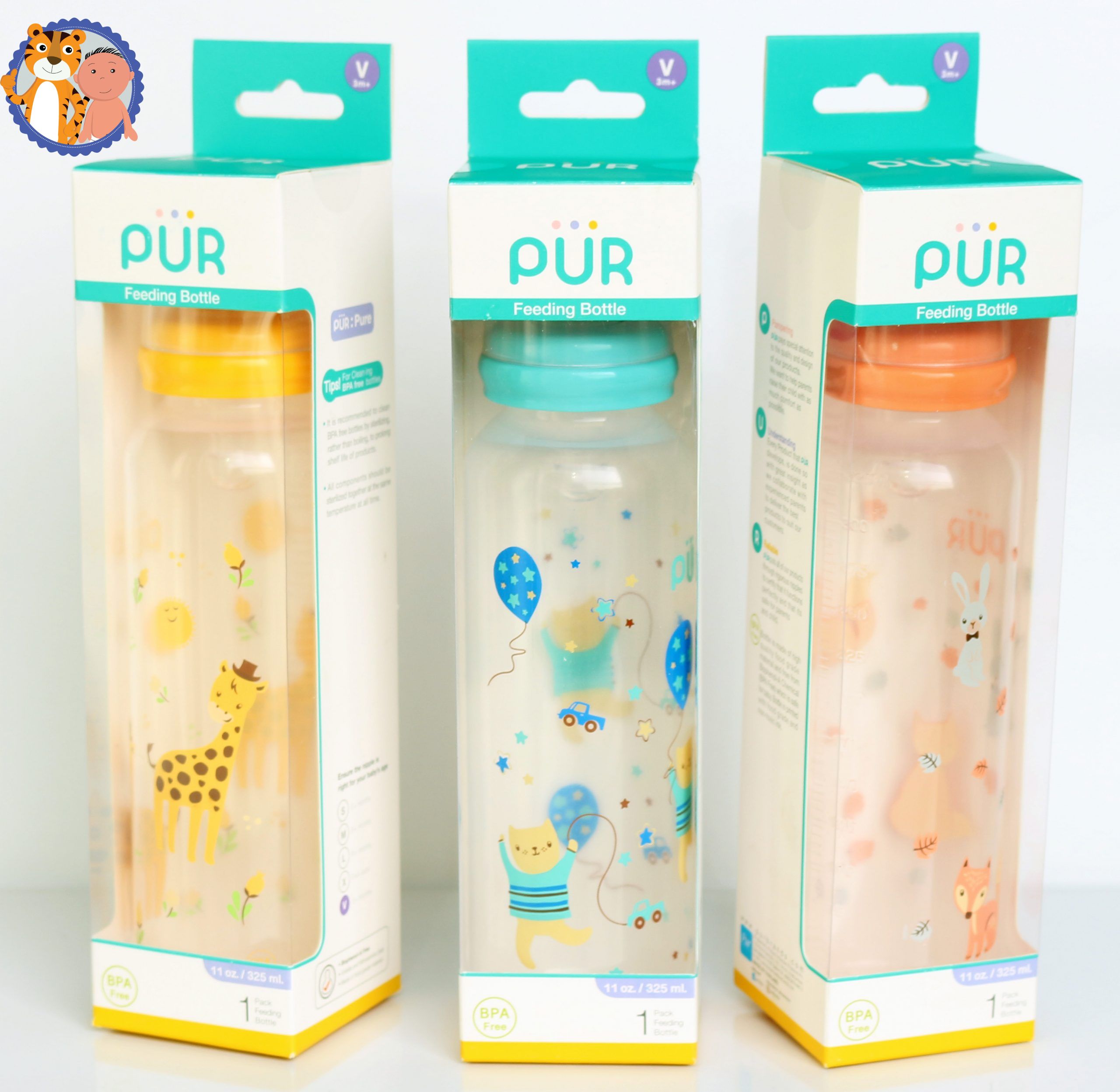 Image 1/2 Pur Feeding Bottle 11oz.325ml. – (9017)