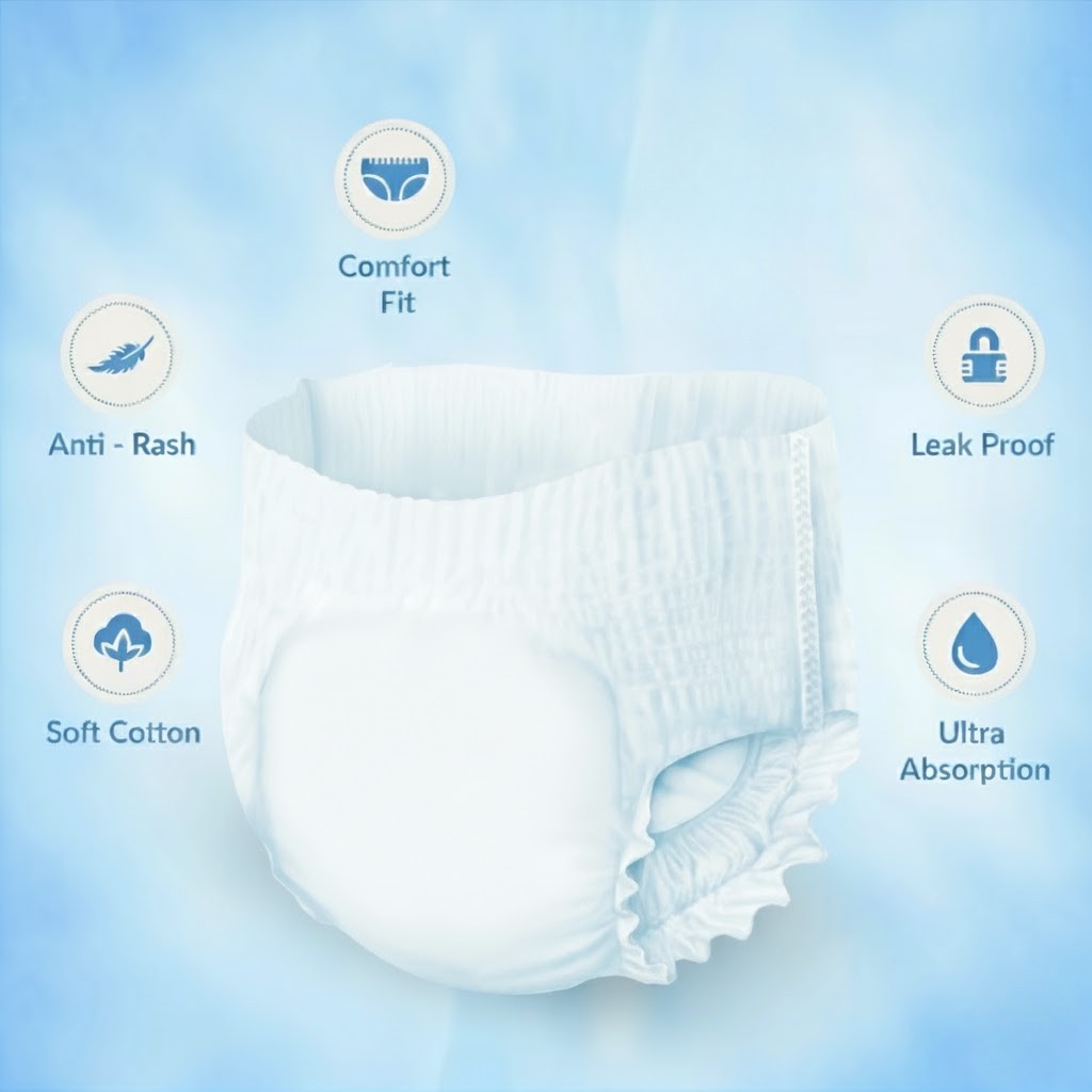 Savlon Twinkle Baby Pant Diaper S (0-8 kg) - 42 pcs